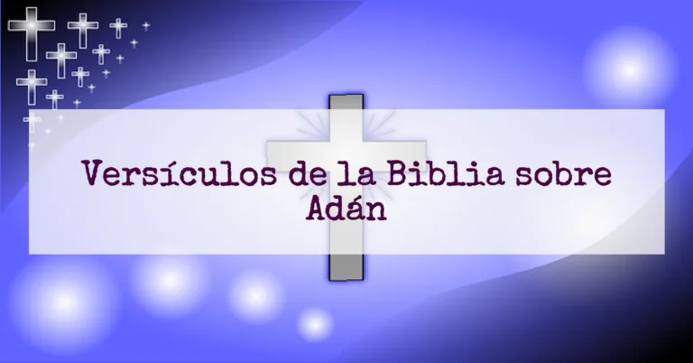 Versículos de la Biblia sobre Adán