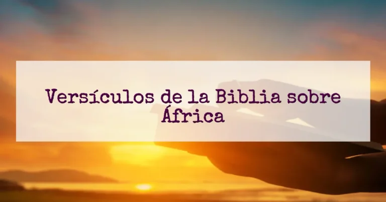Versículos de la Biblia sobre África
