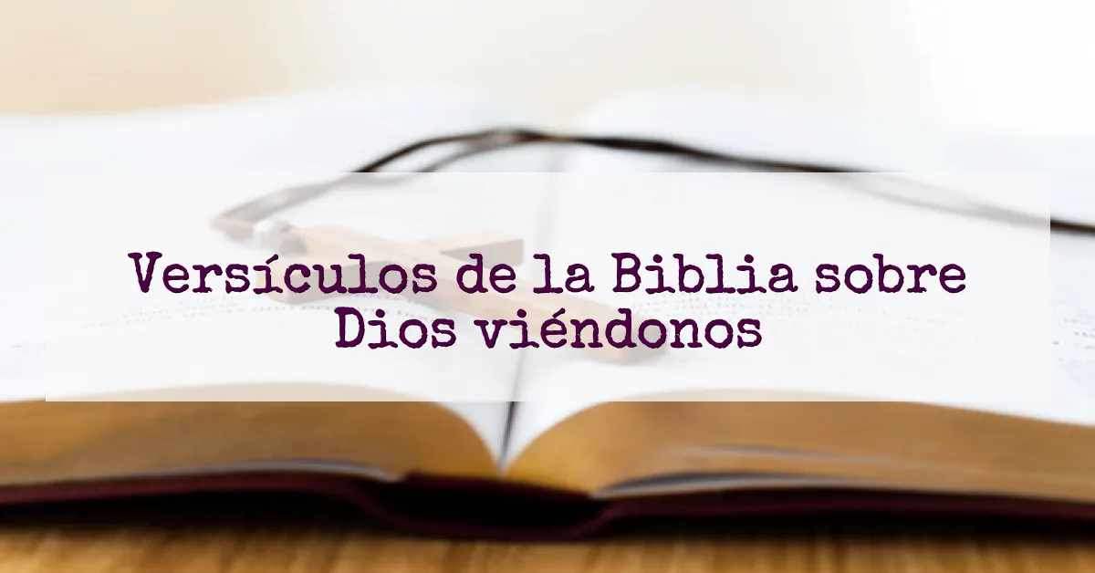 Versículos de la Biblia sobre Dios viéndonos