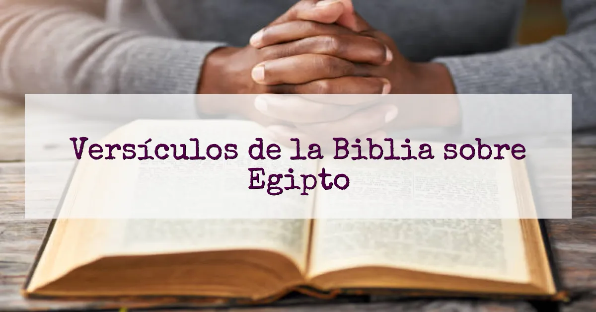 Versículos de la Biblia sobre Egipto