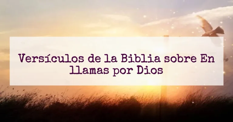 Versículos de la Biblia sobre En llamas por Dios