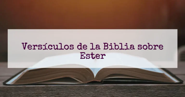 Versículos de la Biblia sobre Ester