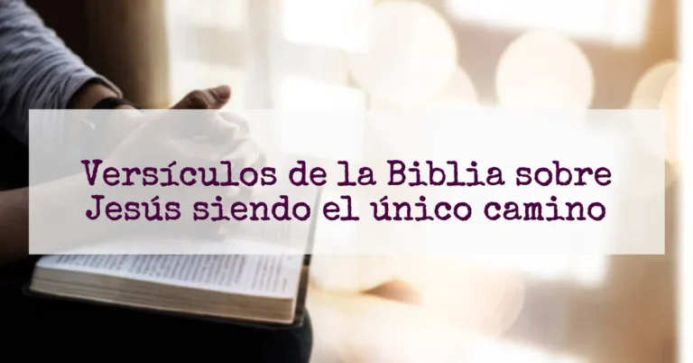 Versículos de la Biblia sobre Jesús siendo el único camino