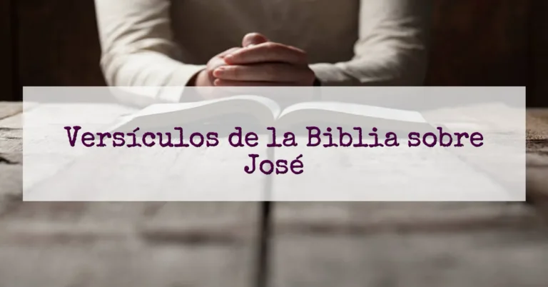 Versículos de la Biblia sobre José