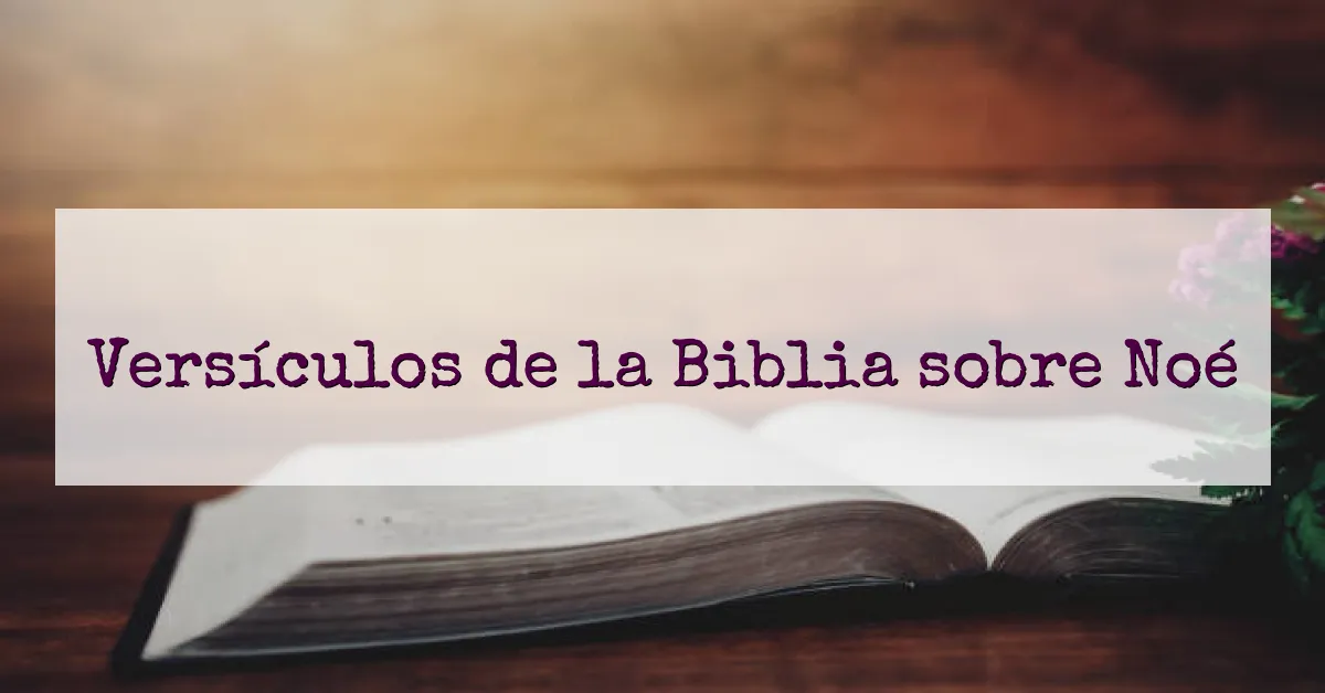 Versículos de la Biblia sobre Noé
