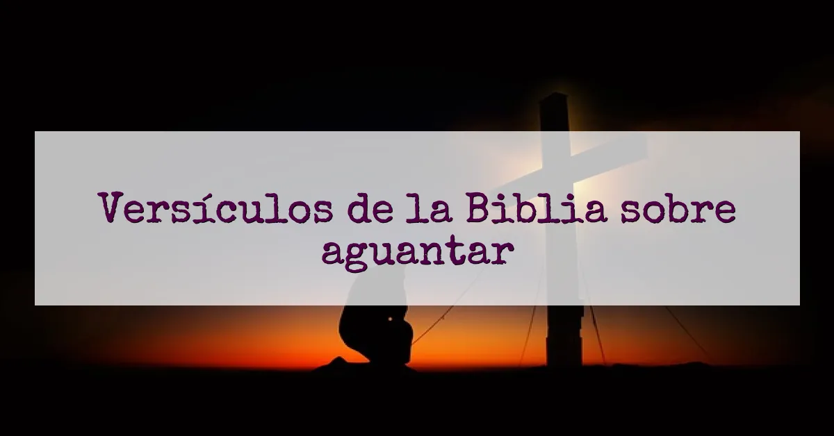 Versículos de la Biblia sobre aguantar