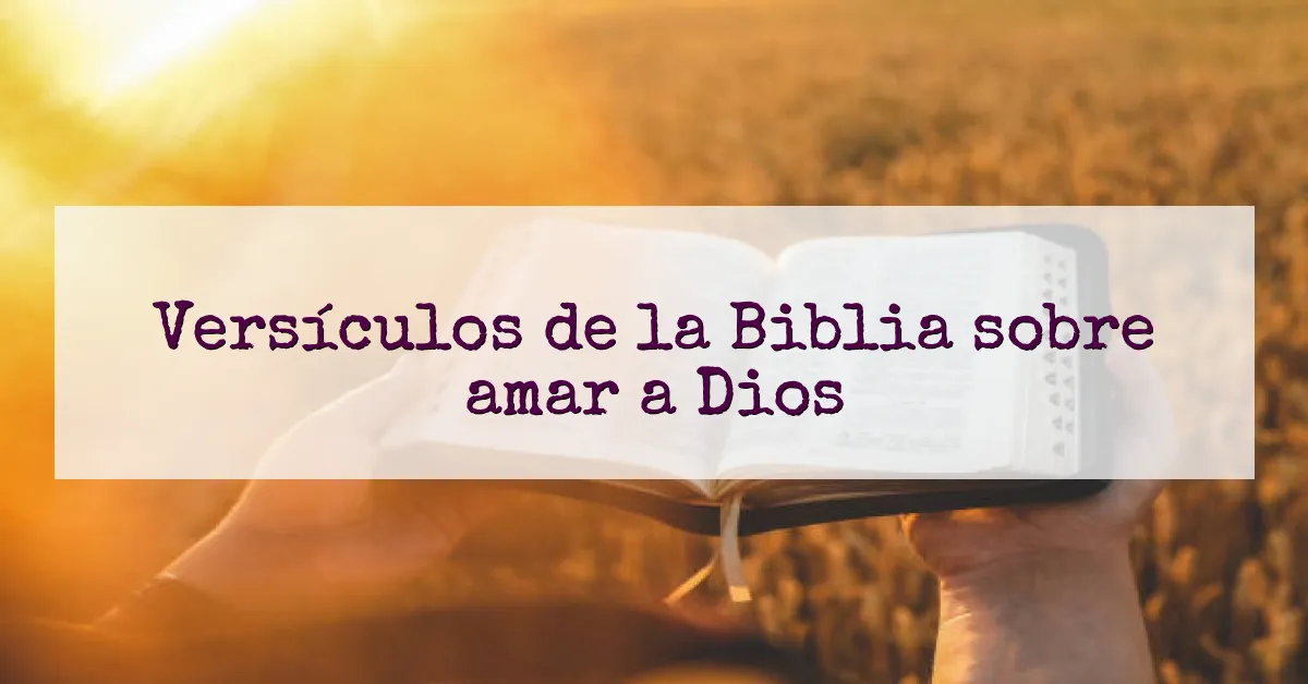 Versículos de la Biblia sobre amar a Dios