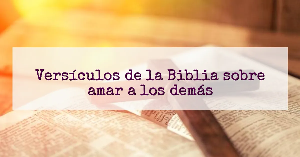 Versículos de la Biblia sobre amar a los demás