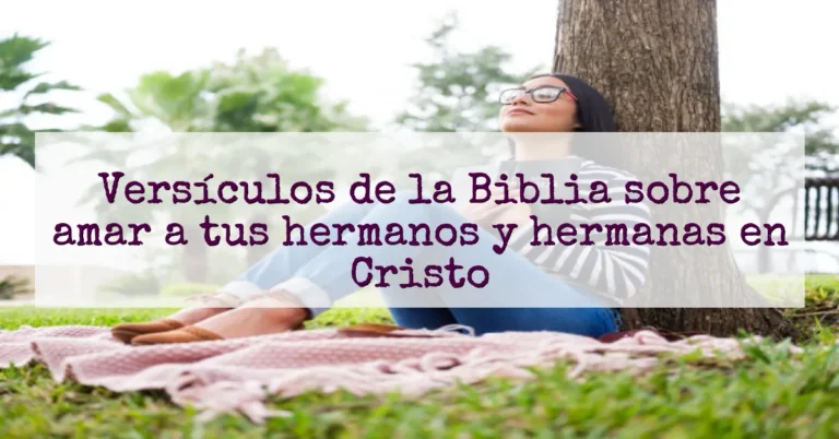 Versículos de la Biblia sobre amar a tus hermanos y hermanas en Cristo