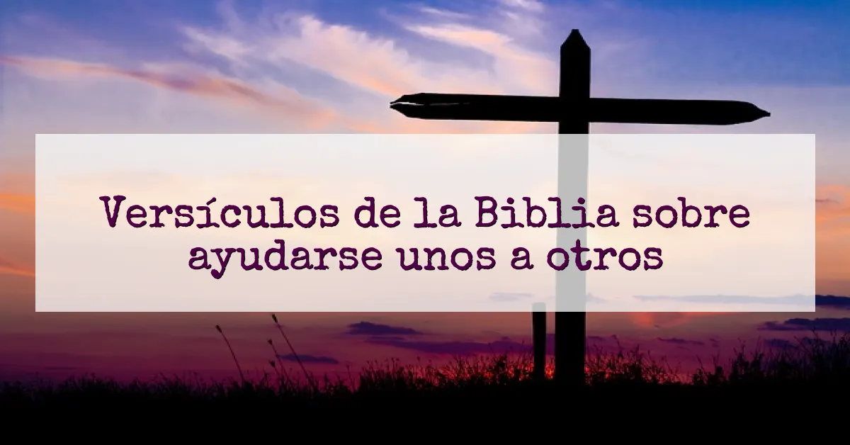 Versículos de la Biblia sobre ayudarse unos a otros
