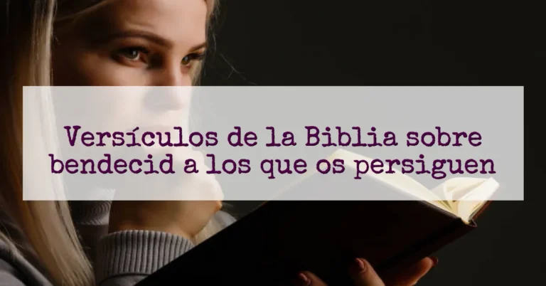 Versículos de la Biblia sobre bendecid a los que os persiguen