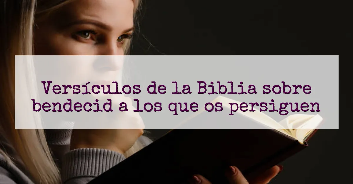 Versículos de la Biblia sobre bendecid a los que os persiguen