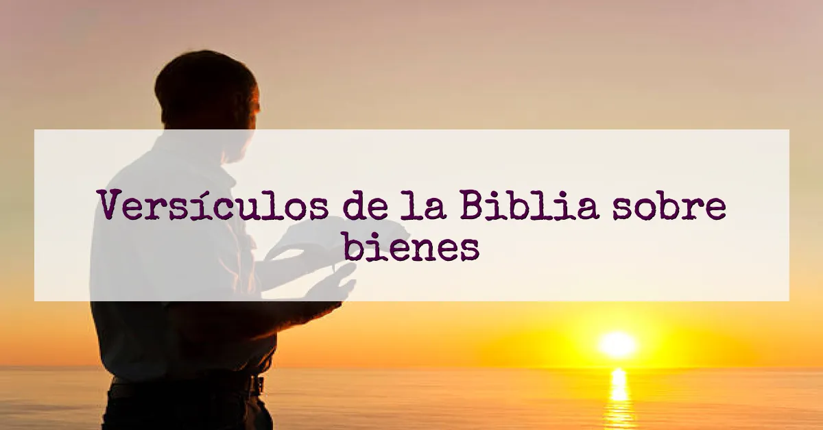 Versículos de la Biblia sobre bienes