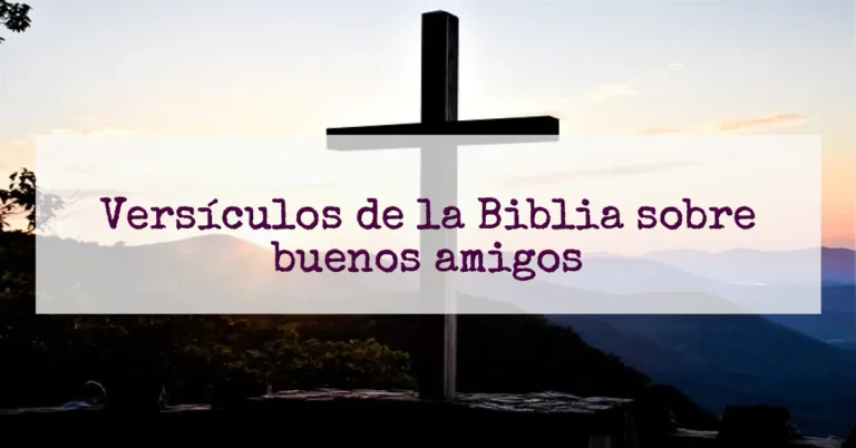 Versículos de la Biblia sobre buenos amigos