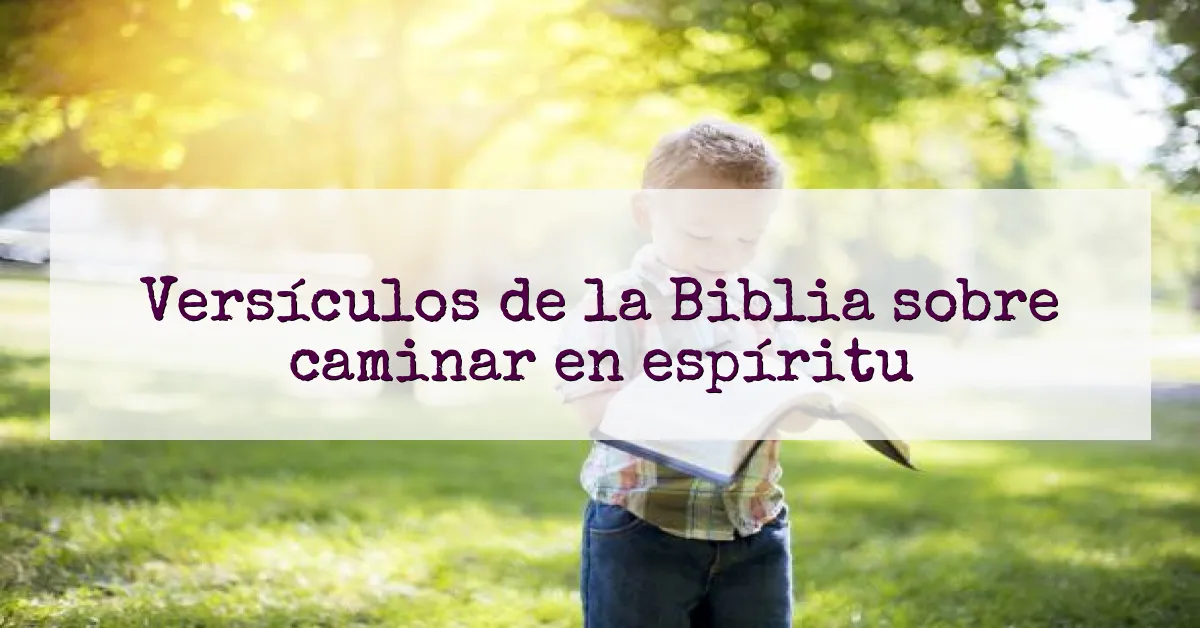 Versículos de la Biblia sobre caminar en espíritu