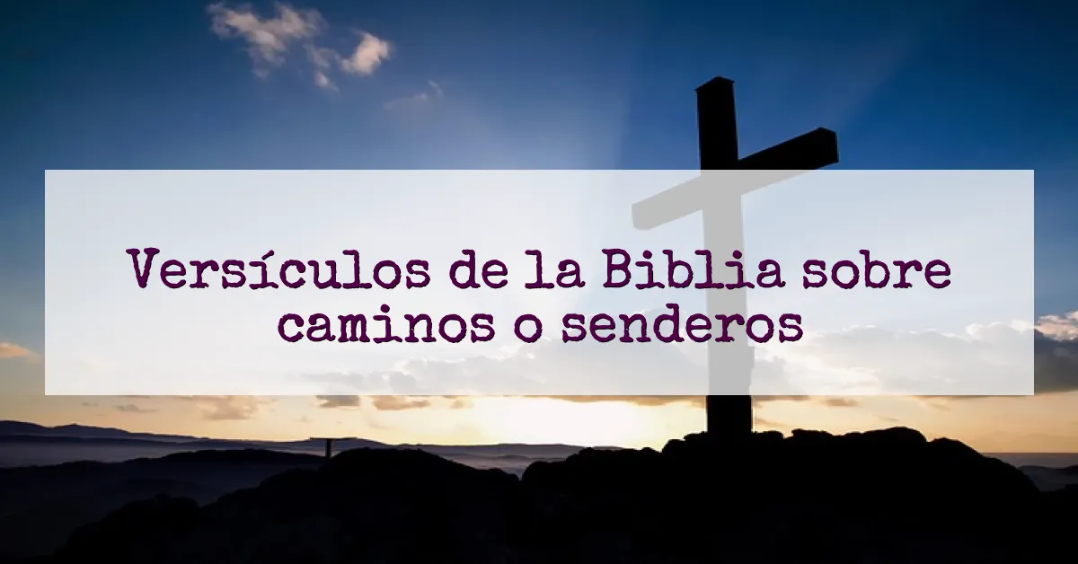 Versículos de la Biblia sobre caminos o senderos