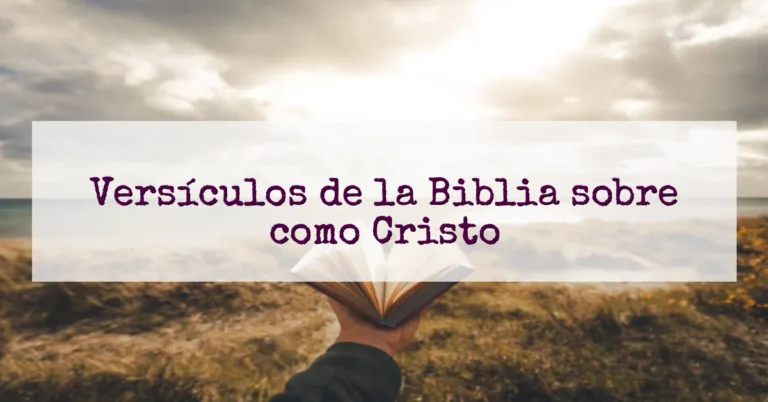 Versículos de la Biblia sobre como Cristo