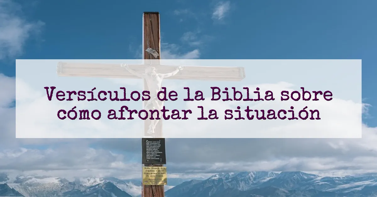 Versículos de la Biblia sobre cómo afrontar la situación