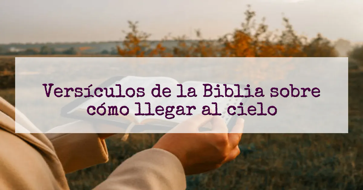 Versículos de la Biblia sobre cómo llegar al cielo