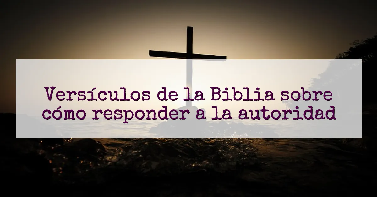 Versículos de la Biblia sobre cómo responder a la autoridad