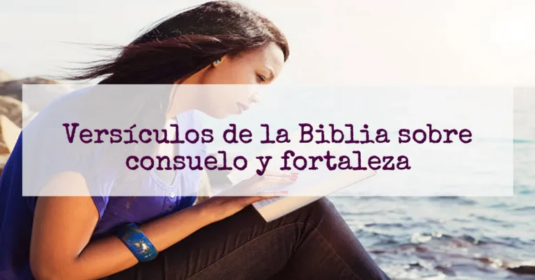 Versículos de la Biblia sobre consuelo y fortaleza