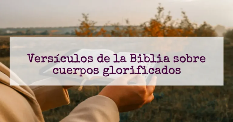 Versículos de la Biblia sobre cuerpos glorificados