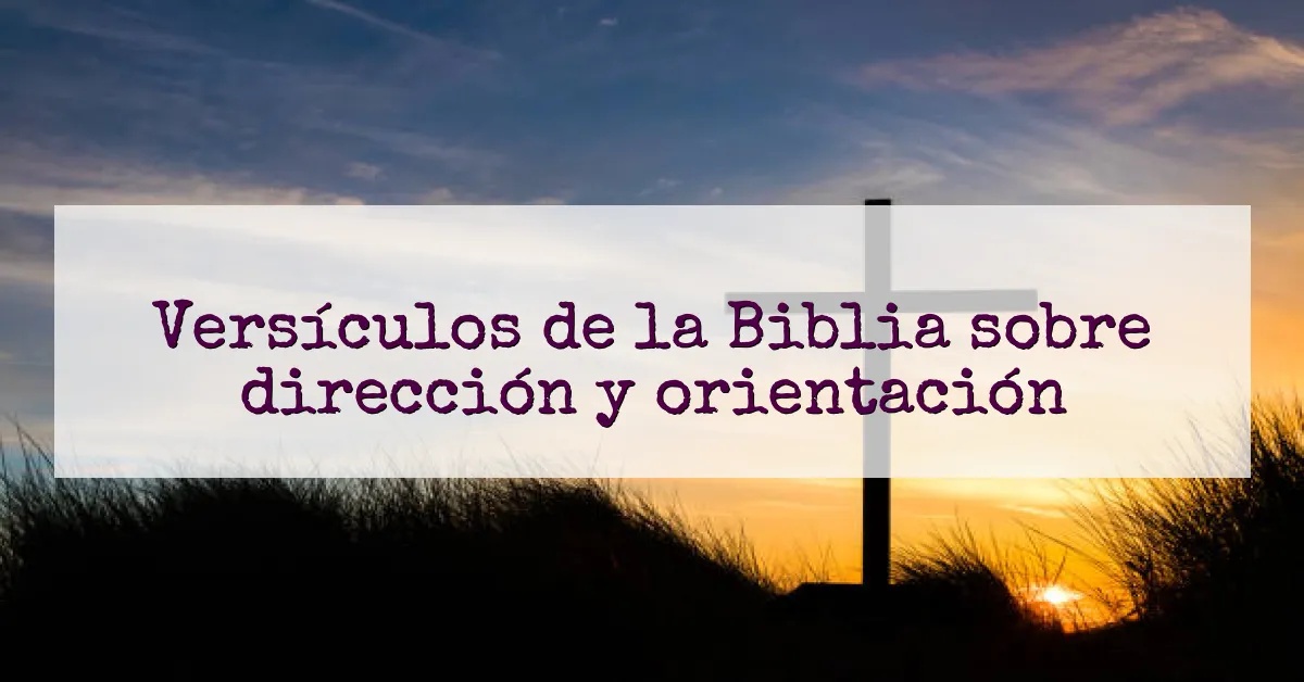 Versículos de la Biblia sobre dirección y orientación