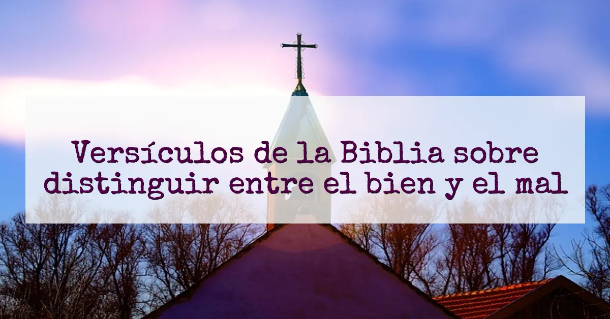 Versículos de la Biblia sobre distinguir entre el bien y el mal