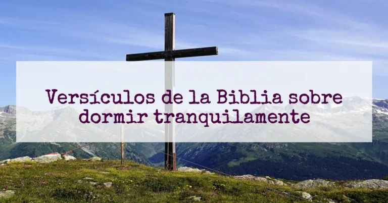 Versículos de la Biblia sobre dormir tranquilamente