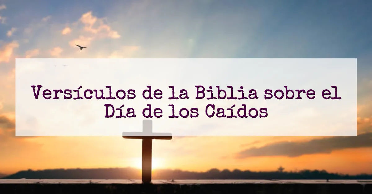 Versículos de la Biblia sobre el Día de los Caídos