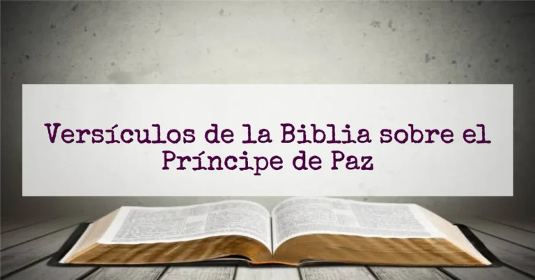 Versículos de la Biblia sobre el Príncipe de Paz