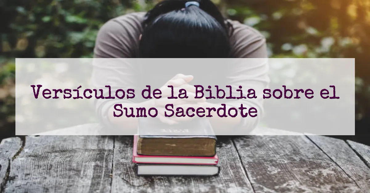 Versículos de la Biblia sobre el Sumo Sacerdote