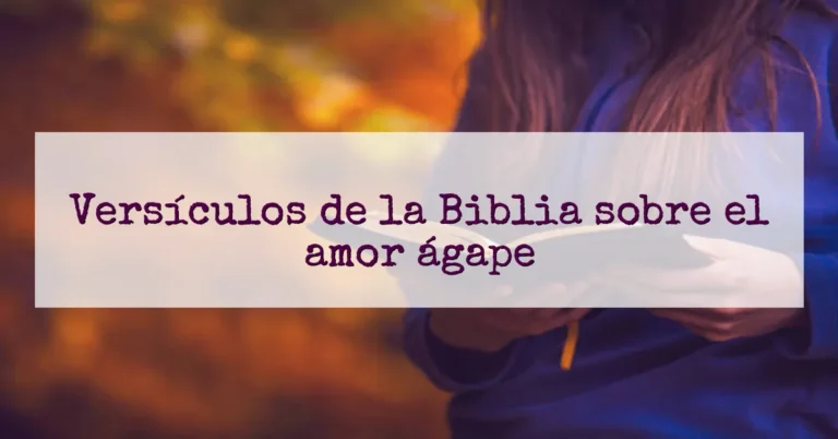 Versículos de la Biblia sobre el amor ágape