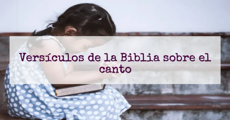 Versículos de la Biblia sobre el canto