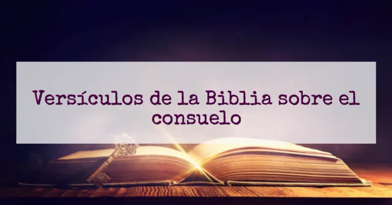 Versículos de la Biblia sobre el consuelo