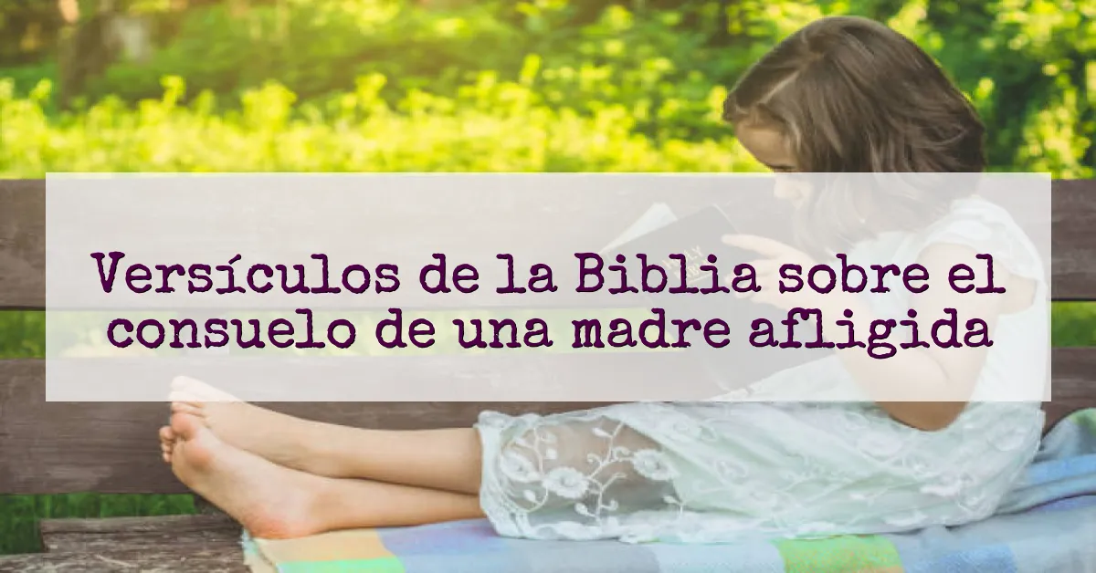 Versículos de la Biblia sobre el consuelo de una madre afligida
