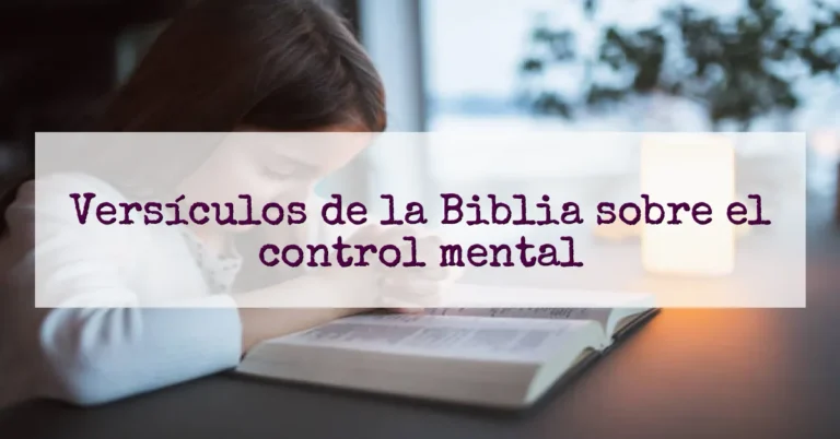 Versículos de la Biblia sobre el control mental