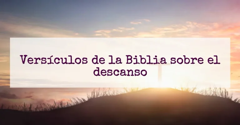 Versículos de la Biblia sobre el descanso