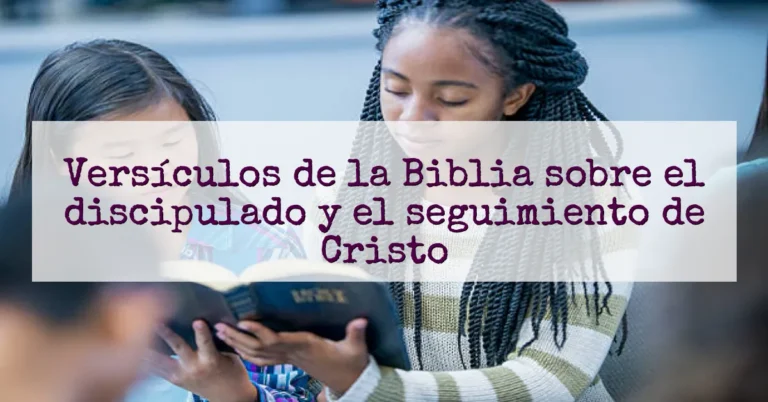 Versículos de la Biblia sobre el discipulado y el seguimiento de Cristo