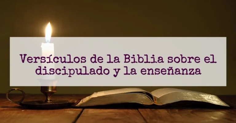 Versículos de la Biblia sobre el discipulado y la enseñanza
