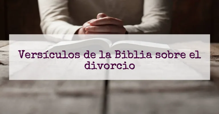 Versículos de la Biblia sobre el divorcio