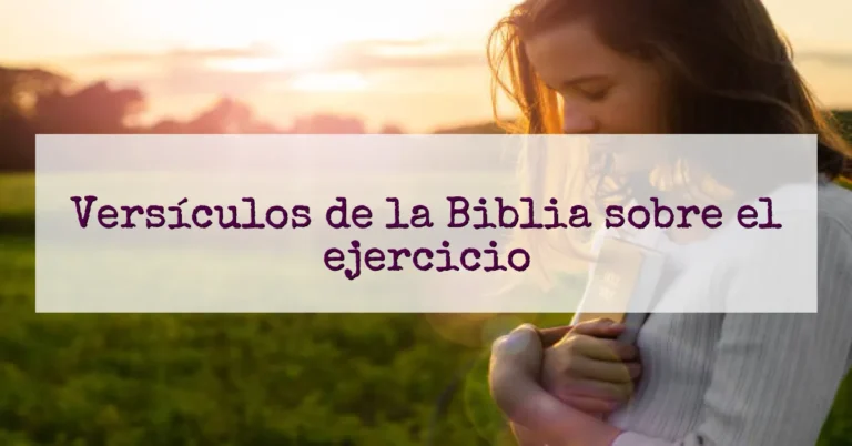 Versículos de la Biblia sobre el ejercicio