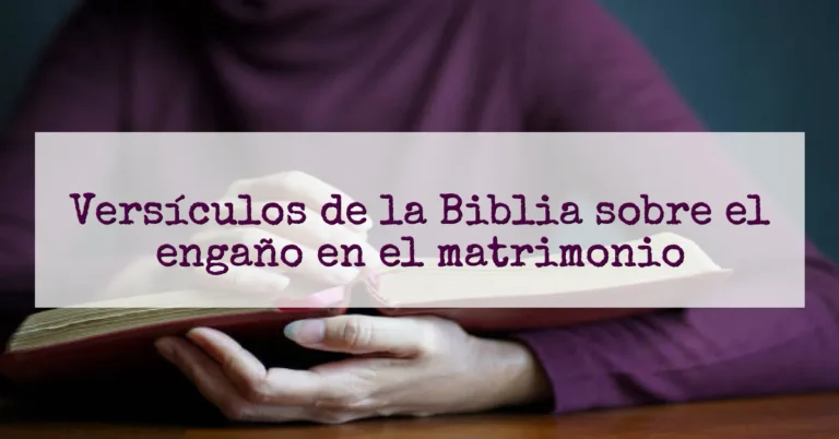 Versículos de la Biblia sobre el engaño en el matrimonio