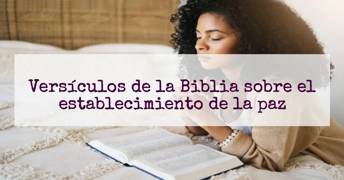 Versículos de la Biblia sobre el establecimiento de la paz