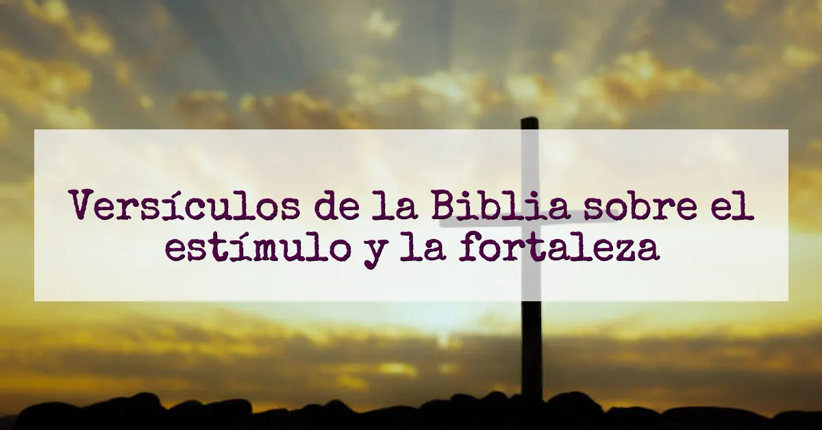 Versículos de la Biblia sobre el estímulo y la fortaleza