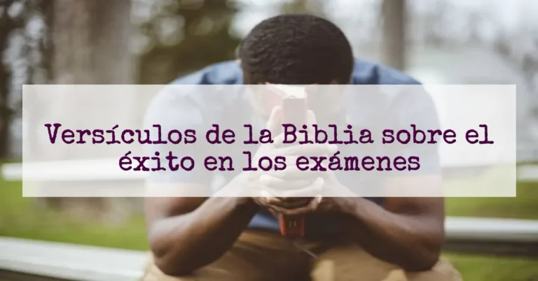 Versículos de la Biblia sobre el éxito en los exámenes