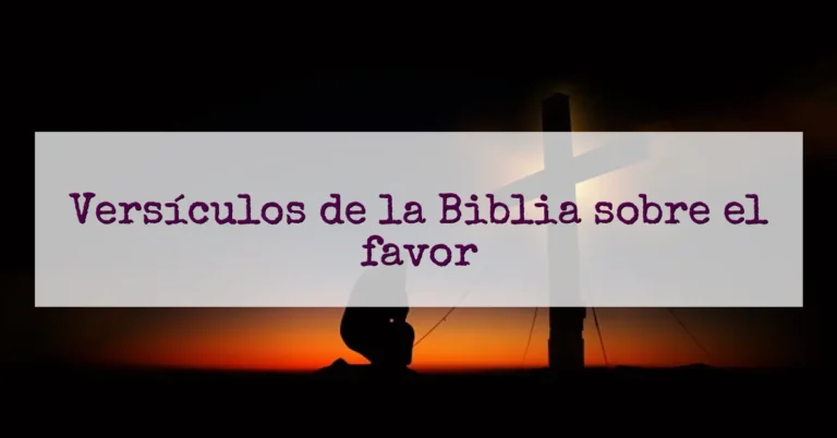 Versículos de la Biblia sobre el favor