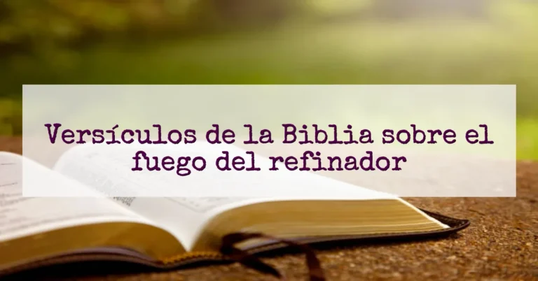 Versículos de la Biblia sobre el fuego del refinador