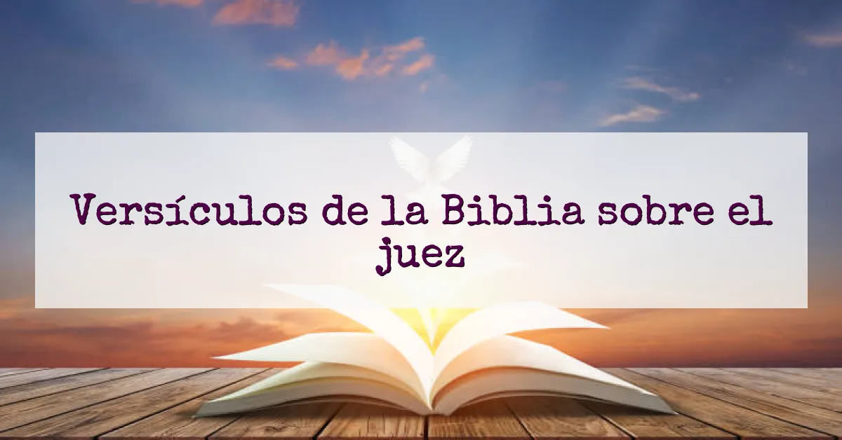 Versículos de la Biblia sobre el juez