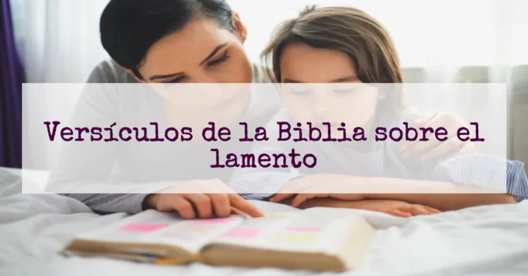 Versículos de la Biblia sobre el lamento